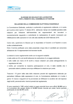 Risultati votazione Faschim