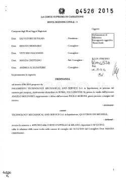 Requisiti dimensionali per la dichiarazione di fallimento
