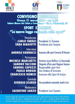 Convegno 21 Marzo 2015