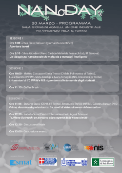 Invito al Nanoday - Compagnia di San Paolo