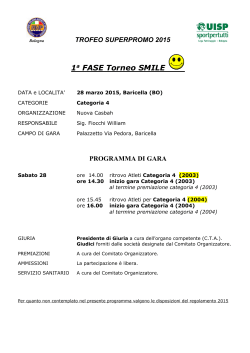 Programma Smile 1, cat. 4