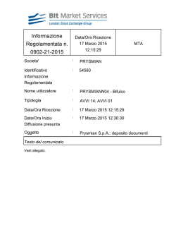 Informazione Regolamentata n. 0902-21-2015