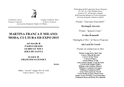Invito Milano 7 maggio 2015 - Istituto Comprensivo Ilaria Alpi
