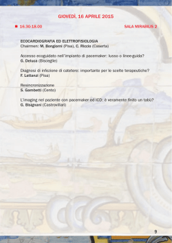 Ecocardiografia ed elettrofisiologia