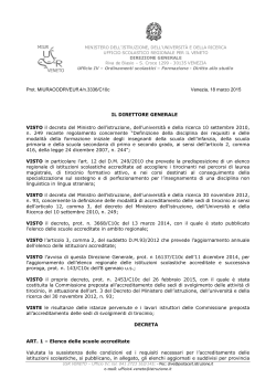 Decreto dg del 18 marzo 2015 pdf - Ufficio Scolastico Regionale per