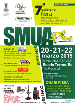 SMUA PLUS 2015 – Il Leaflet