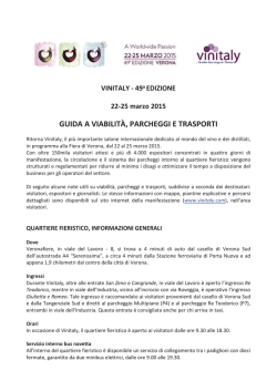 GUIDA A VIABILIT&Agrave;, PARCHEGGI E TRASPORTI