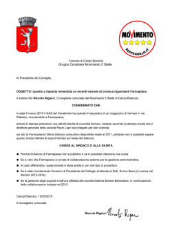 Gruppo Consiliare Movimento 5 Stelle
