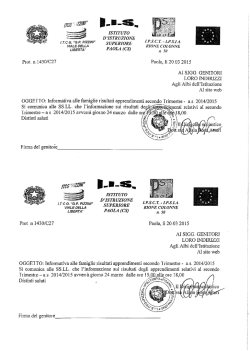 informativa alle famiglie.pdf - IIS Pizzini