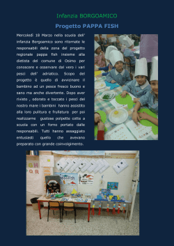 Infanzia BORGOAMICO Progetto PAPPA FISH