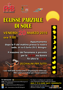 ECLISSE PARZIALE DI SOLE