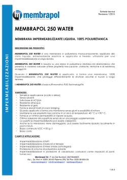 Scheda tecnica MEMBRAPOL 400 E