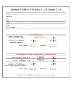 format iscrizione