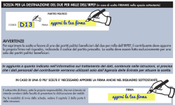 Come compilare il riquadro 2xmille a favore della LEGA NORD