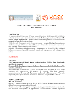 Programma XI Settimana Documento Adobe PDF