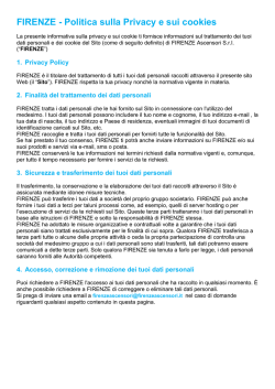 Informativa sulla Privacy