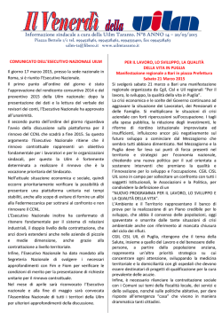 Il Venerd&igrave; numero 8 anno 2015