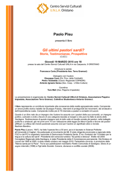 Paolo Pisu Gli ultimi pastori sardi?