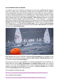 SILVIA ZENNARO VINCE AD ANDORA Le condizioni meteo hanno