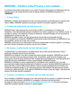 Informativa sulla Privacy
