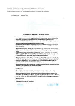 Staffetta Unicef