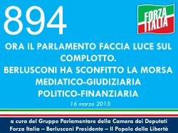 ORA IL PARLAMENTO FACCIA LUCE SUL COMPLOTTO