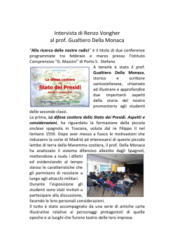 Scarica il PDF - Gualtiero Della Monaca