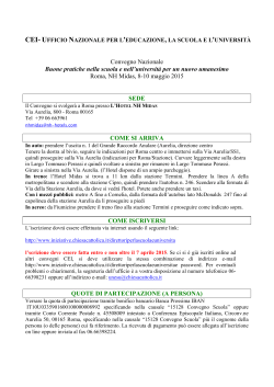 note logistiche.pdf - Chiesa Cattolica Italiana