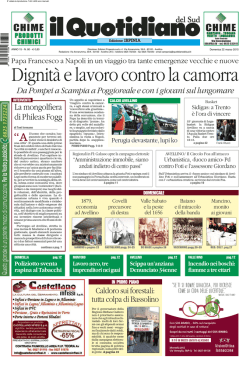Dignit&agrave; e lavoro contro la camorra