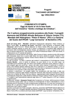 Progetti - Confartigianato