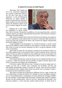 Il saluto di Ceccano ad Aldo Papetti
