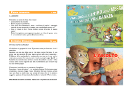 Il pieghevole dell`incontro