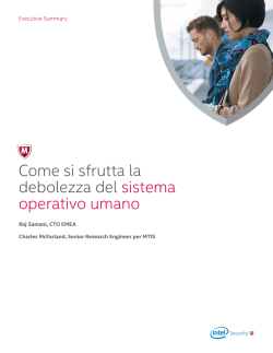 il sistema operativo umano