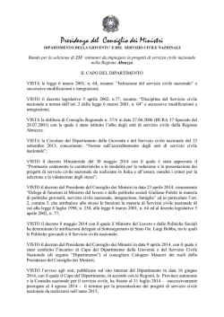 Presidenza del Consiglio dei Ministri