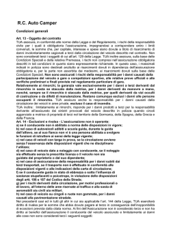 RCA Camper - D`Orazio Assicurazioni