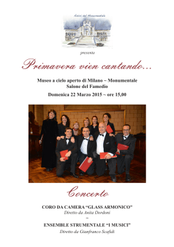 Scarica il programma - Amici del Monumentale