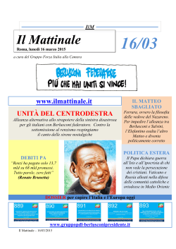 16 marzo 2015 - Il Mattinale
