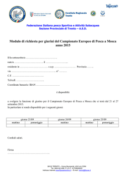 Egregio Signor - Fipsas Trentino