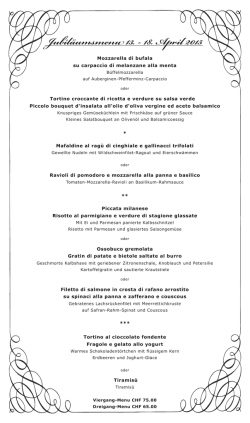 Jubil&auml;umswoche 2015 - Restaurant Fumagalli