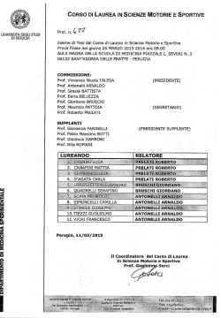 dipartimento di medicina sperimentale