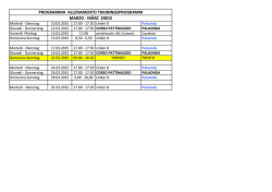 Copia di Programma allenamenti 2015 Marzo