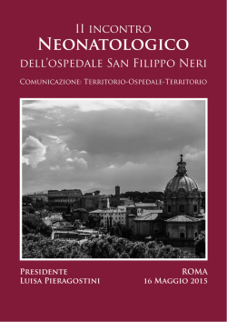 II incontro Neonatologico dell`ospedale San Filippo Neri