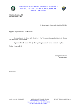 ISTITUTO STATALE DI ISTRUZIONE SUPERIORE