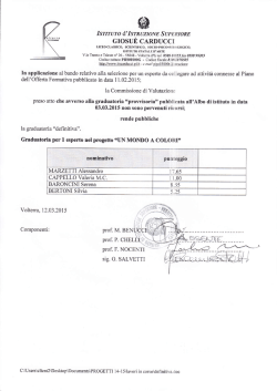 Graduatoria Definitiva