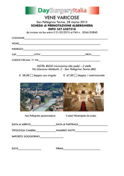 VENE VARICOSE - Day Surgery Italia