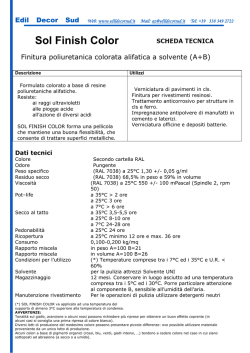 SOL FINISH COLOR scheda tecnica resina EDS