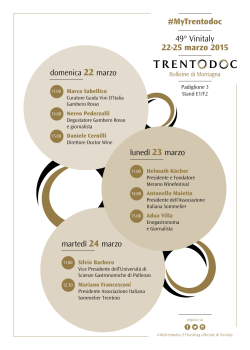 Scopri tutti gli appuntamenti del Metodo Classico trentino