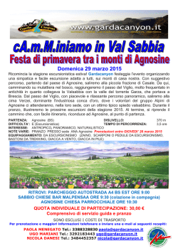 Scarica la locandina in pdf per dettagli e contatti