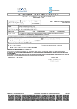 DOCUMENTO UNICO DI REGOLARIT&Agrave;
