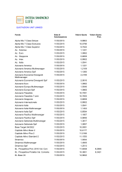 Quotazioni - Intesa Sanpaolo Life